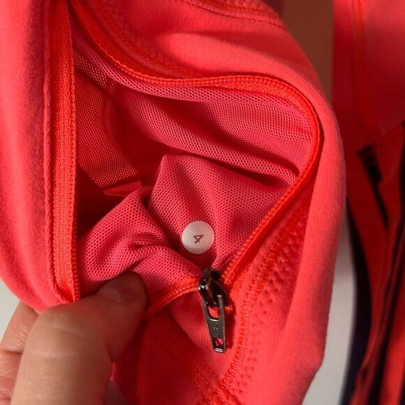 Women's Orange Striped Jacket - Picture 8 of 10